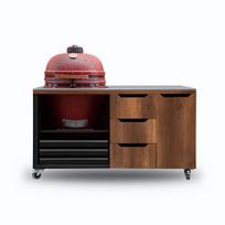Stalas Kamado bono kepsninei Barrique Oak, 150 x 100 x 86 cm
