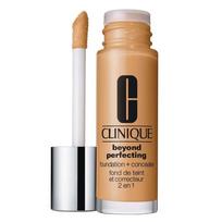 Skystas makiažo pagrindas Clinique Beyond Perfecting Foundation + Concealer, 10 honey wheat, 30 ml
