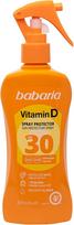 Purškiklis įdegio priežiūrai kūnui Babaria Vitamin D SPF30, 200 ml