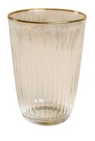 Stiklinių komplektas Hermia Splendid, stiklas, 0.395 l, 4 vnt., aukso sp.