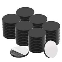 50/100Pcs 20X2mm Flexible Magnetic Dot Magnetic Round Self Adhesive Round Rubber Soft Magnetic Sheet for Refrigerator DIY Craft