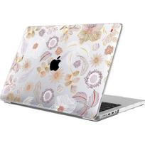 Apsauginis dėklas - Booling - MacBook Air 15 colių - Atsparus smūgiams - Neslystantis - Vintage gėlių raštas gryna