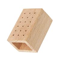 Wooden Nail Drill Grinding Bit Holder Professional Nail Polish Head Storage Display Stand Nail Drill Bits Organizer