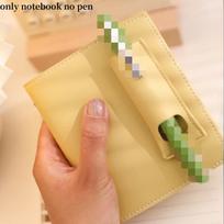 Pocket M5 Binder Diary Notepad Pu Leather Loose-leaf Handbook Mini Blank Grid Inner Pages Daily Portable Notebook Journal