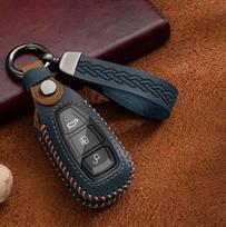 Odinis automobilio nuotolinio valdymo pultelio dėklas Korpuso dangtelis Raktų pakabukas Ford Focus 3 4 ST Mondeo MK3 MK4 Fiesta Fusion Kuga 2013 2014 2015 2017 2018 mėlyna