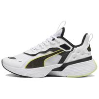 Puma Softride Sway Balti Juodi Lime Pow Unisex Sportbačiai 379443-04 42