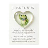 Frog Pocket Hug with Gift Card Frog Again The Machine Protest Pocket Hug Token Emotional Support Frog Inspirational 1pc