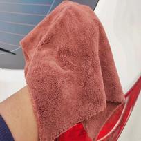 550g Edgeless Coral Fleece Car Wash Towel, Thick Long Pile, Water-Absorbent, Lint-Free 40x40 cm
