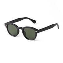 Vintage Tortoise Shell Round Sunglasses Women Men  Brand Design Retro Rivet Yellow Blue Lens Square Sun Glasses Female Uv400 as picture