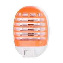 Mosquito Zapper with High Light Transmittance UV Light Large Coverage Plug-Play Safe to EU oranžinė