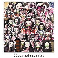 50 vnt. Kamado Nezuko lipdukai Demon Slayer: Kimetsu no Yaiba Animaciniai grafiti lipdukai „Pasidaryk pats“ Telefonui, nešiojamam kompiuteriui, nešiojamam kompiuteriui, lagaminui Atsparūs vandeniui lipdukai