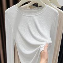 Pullover for Women Cotton Oversize Fleece Thickened Loose Round-Neck Casual  Long Sleeve Top S