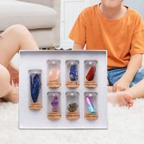 Novelty Rock and Mineral Collection Educational Deluxe Box Geology Science Toy for Adults Girls Birthday Gift