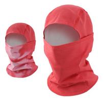 Unisex Heat Reactive , Color-Changing Thermal Mask for Skiing Hiking Biking, Full Head Wrap raudona