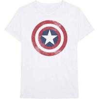Marvel Comics Kapitonui Amerikai Nudėvėtas Skydas Marškinėliai Balti Nauji Unisex Marškinėliai M brown