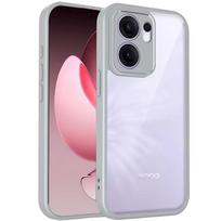 Oppo Reno 15F dėklas Oppo Reno 15 Fs 5G telefono dėklas Reno15F dangtelis Pagalvėlė Atsparus smūgiams Silikoninis buferis Skaidrus Matinis galinis dangtelis Kietas OPPO Reno15 FS 5G gray