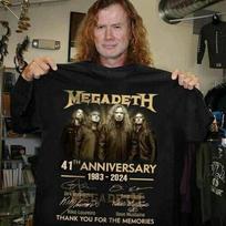 Megadeth rock band 41th anniversary vintage shirt 1983 2026 classic t-shirt XXXL