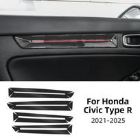 TPU Protective Film for Honda Civic Type R 2021-2025 Interior Panel Anti-Scratch Clear Sticker Door Panel / RHD