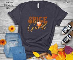 Spice Girl Latte T-Shirt | Autumn Pumpkin Season Tee L