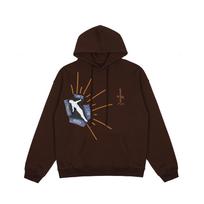 Cross-border trendy brand TRAVIS SCOTT ladder letter foam print hooded sweater men's and women's high street hoodie jacket S