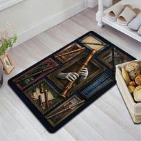Medieval Wooden Flutes Pattern Rug Floor Mat for Living Room or Bedroom Soft and Comfortable Carpet a Gift for Birthday and Holiday. 40x60cm( 15x23in )