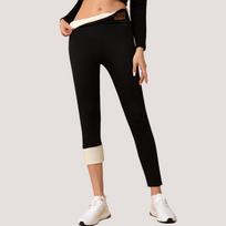 Women's High Waist Fleece Lined Leggings Pockets Slim Fit Thermal Winter Casual Jeggings S
