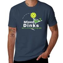 Mixed Dinks Pickleball Martini Tshirt Odor Resistant Short Sleeve Top S