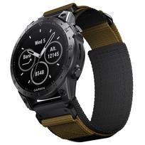 Garmin 22 26mm Nylon Loop Strap For 5Plus 6 7 Easy Fit Wristband Belt Replaceable Watch Band Fenix7X/5X/5XPlus/6X/6XPro Bracelet Quick fit 22mm