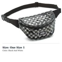 Vans PVC Crossbody Bag, Fanny Pack Unisex Black White VN0A3Z7NBKC One Size 1