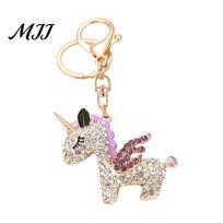 Bag Charm Keychain Bling Rhinestone Flying Horse Car Key Ring Holder Decor Accessories Mini Backpack Purse Gifts for Women Friends Mom Girlfriend