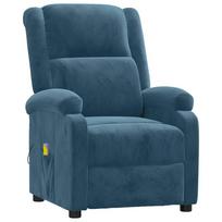 Massage Chair Blue Velvet