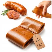 Natural protein casing - caramel, diameter 45 mm - 5 m for smoking and steaming