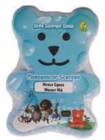 Hürrem Sultan - sponge soap for children Cheerful Madagascar Bear blue 150g