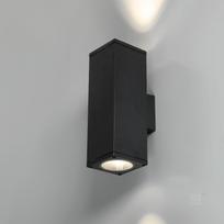 Garden wall lamp 2xGU10 IP54 black