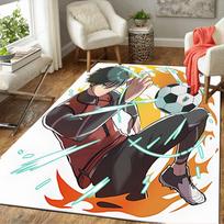 1pc Soccer Ball Breaks Glass Carpet Rug for Bedroom Living Room Decor Sofa Home Game Area Rug Non-slip Floor Mat. DT71601116 40cm x 60cm