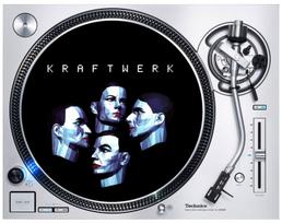 Kraftwerk Electric Cafe DJ Slipmat Krautrock Electronica Vinyl Turntable L gray