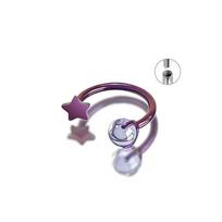 ASTM F136 Titanium U-shaped Septum Nose Ring Belly Button Hoop  Waterproof Jewelry Style 1