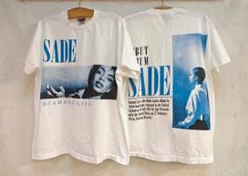 Vintage 1984 SADE DIAMOND LIFE 90s Band Singer XL Single Stitch T-Shirt REPRINT Unisex T-Shirt L