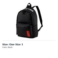 PUMA ATTEMPT BACKPACK Collaboration Zip Closure Fabric Backpack Regular Unisex Black 077434-01 One Size 1