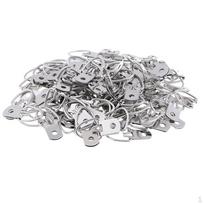 100 Pieces 3.2 x 1.5 cm Single Hole D Ring Picture Hooks Wall Hangers Heavy Duty