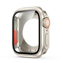Grūdintas stiklas+Dėklas Apple Watch 45mm 44mm 41mm 40mm Priedas Ekrano Buferio Apsauga Iwatch Serie 9 8 7 6 SE 5 4 40MM