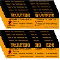 Set of 50 Parking Infraction Notice Cards Easy Carry Designs Parking Offense Reminder for Drivers & Property Managers 104