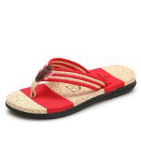 Large size beach flip-flops men's outdoor non-slip rubber cool slippers men's pinch slippers summer 42