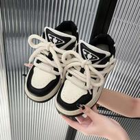 Hong Kong style bread shoes student white shoes breathable board shoes autumn new versatile casual sports shoes women 35 juoda