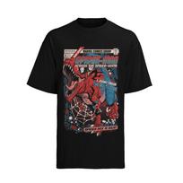 Comic Spiderman Dinosaurier Spidey Dino T-Rex  Bio Herren Baumwolle Shirt L black