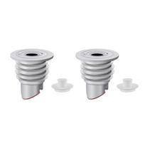 Set Of 2 Silicone & ABS Washing Machine Sealing Plugs Anti Odor Floor Drain Covers set Drain Hose Seal Rings for House B