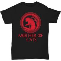 Katės mama T-shirt, Katės Motina marškinėliai, Katės žaidynės marškinėliai, Katės sostų dovanos, Sci-fi Fantastinė Katytės Mama Unisex marškinėliai S juoda