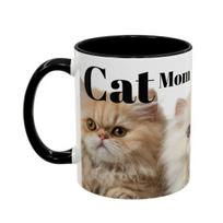 1/2Pcs Coffee Cup Large Capacity Ceramic Mug Food-Grade Lightweight Dishwasher Microwave Safe Cat Mom Themed Mug 1pc