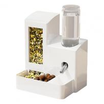 Automatic Hamster Feeder 3 in 1 Food And Water Dispenser 3-Cell Feeding Station with 125ml Bottle for Home Small Animal balta