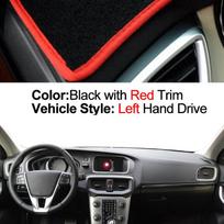Car Dashboard Cover For Volvo V40 2013 - 2020 Center Console Protector Carpet Dashmat Sun Shade Carpet Rug 2019 2018 2017 2016